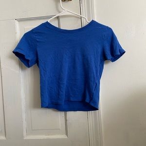 Blue short sleeved shirt